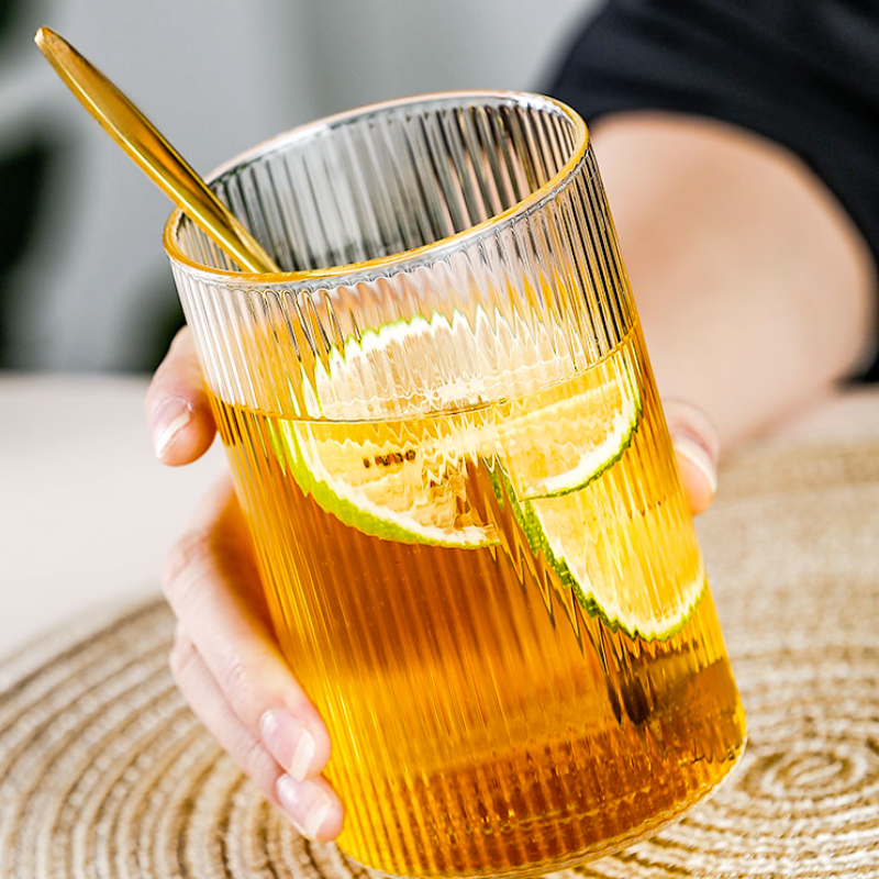 Suwimut Lot De 6 Verres Highball Transparents De 355 Ml Pour Eau, Jus, Boissons, Mojito, Whisky